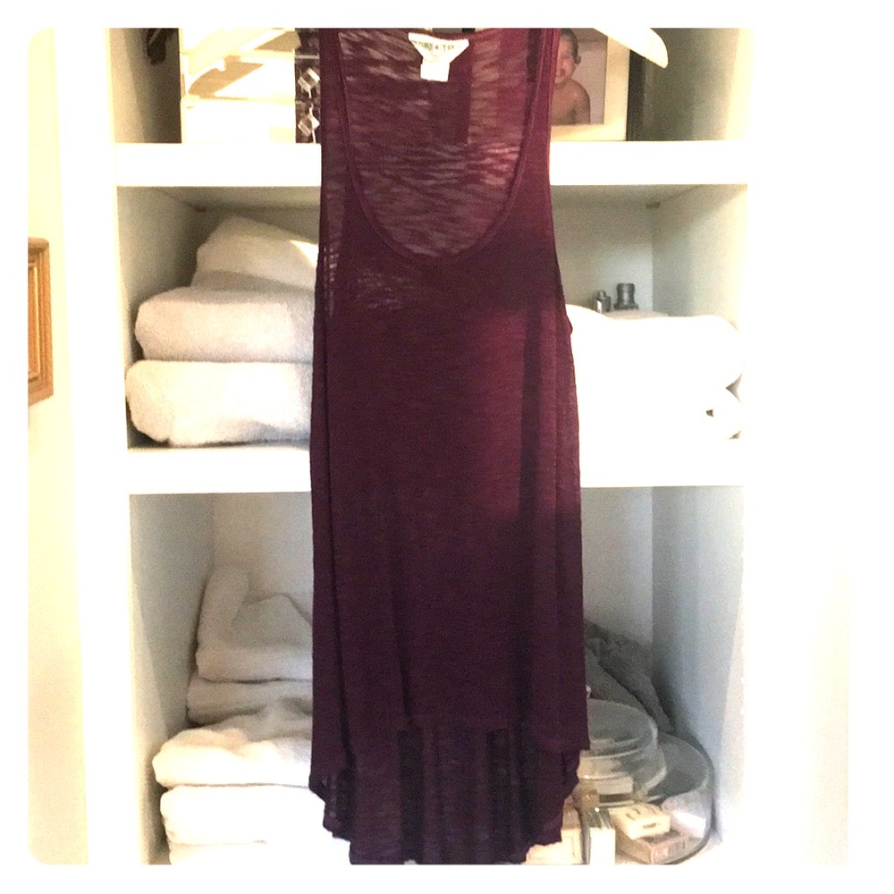 Plum color tank style TUNIC